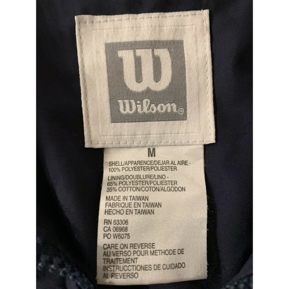 WILSON WOMENS WIND BREAKER JACKET Blue Size M - Picture 6 of 6
